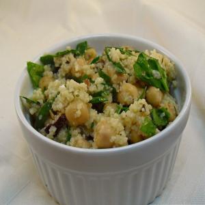 Fresh Spinach and Couscous Salad/Feta Cheese image