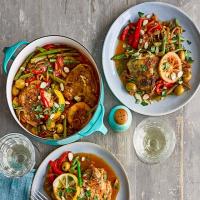 Moroccan chicken stew image