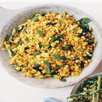 Grilled Corn, Mint, and Scallion Salad image