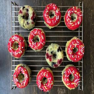 Citrus-Berry Baked Doughnuts with Pink Glaze_image