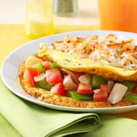 Tomato and Green Pepper Omelet image