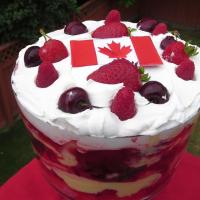 Canada Day Three Berry Trifle image