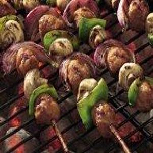 Grilled Sweet-and-Sour Meatball Kabobs_image