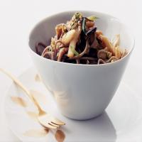 Spicy Soba Noodles with Shiitakes and Cabbage image
