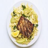 Grilled Bass with Cabbage Salad_image