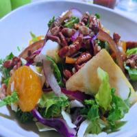 Mandarin Orange and Pear Salad With Toasted Pecan Vinaigrette image
