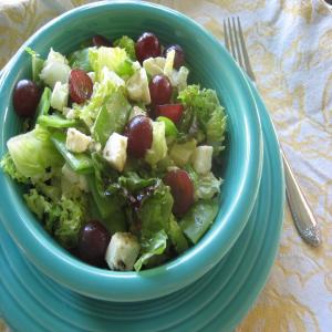 Field Salad With Snow Peas, Grapes, and Feta image