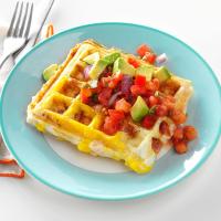 Egg-Topped Biscuit Waffles_image