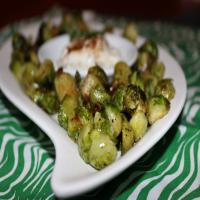 Crispy Brussels Sprouts With Garlic Aioli image