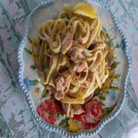 Baked Lemon-Butter Salmon with Pasta image