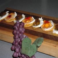 Crackers, Cream Cheese, and Pepper Jelly_image