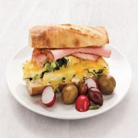 Cheesy Spinach Omelet Sandwich_image