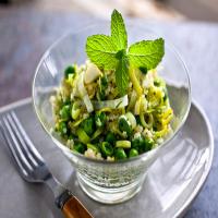 Quinoa Pilaf With Sweet Peas and Green Garlic image