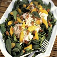 Spinach Salad with Chicken, Mandarin Oranges and Pecans_image