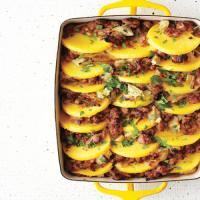 Baked Polenta with Sausage and Artichoke Hearts_image