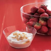 Strawberries with Sweetened Sour Cream image