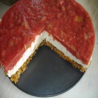 Rhubarb and Ginger Cheesecake (Low Carb and Gluten Free) image