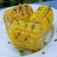 Grilled Corn With Hoisin-Orange Butter_image