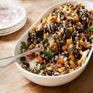 Wild Rice and Butternut Squash Stuffing with Almonds_image