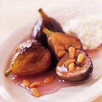 Sambuca Poached Figs with Ricotta and Pine Nuts image
