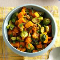 Roasted Pumpkin and Brussels Sprouts_image