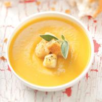Butternut Soup with Parmesan Croutons_image