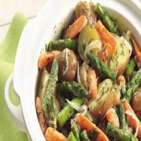 Slow-Cooker New Potatoes and Spring Vegetables image