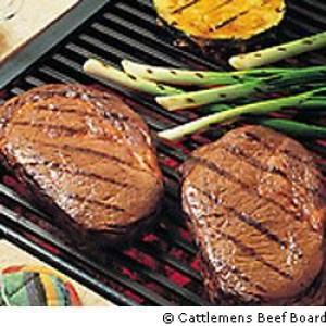 Grilled Pineapple-Soy Glazed Beef Steaks_image