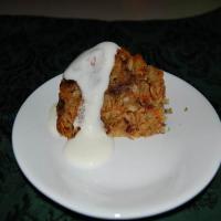 Steamed Date Pudding with Almond Cream Sauce image