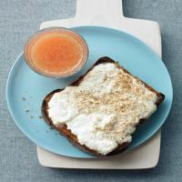 Broiled Apricot and Cheese Toast image