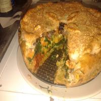 Butternut Squash, Spinach & Goat Cheese Pie image