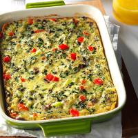 Crab-Spinach Egg Casserole image