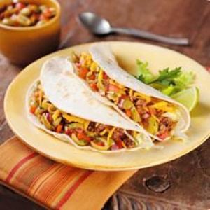 Baja Beef Soft Tacos with Lindsay® Olive-Chipotle Salsa_image