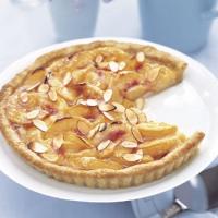 Honey-Glazed Peach Tart with Mascarpone Cream image