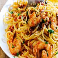 Pasta with Spicy Marinara Shrimp image