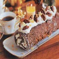 Ginger-Pecan Roulade with Honey-Glazed Pecans_image