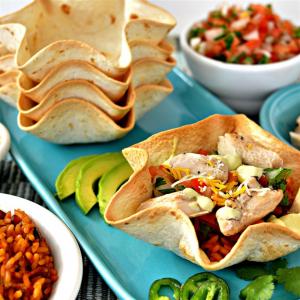 Chicken Taco Bowls with Pinto Beans and Rice image