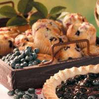 Rhubarb Blueberry Muffins image