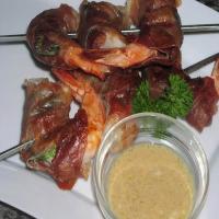 Prosciutto-Wrapped Shrimp W/ Garlic Dipping Sauce_image