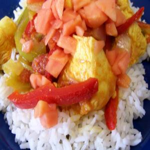 Chicken, Peppers & Rice Caribbean Style_image
