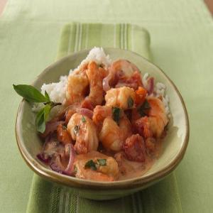 Thai Seared Shrimp with Tomato, Basil and Coconut_image