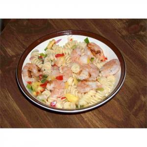 Pasta with Grilled Shrimp and Pineapple Salsa image