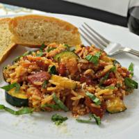 Harvest Tomato-Basil Rice with Pancetta image