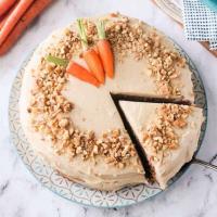 Vegan Carrot Cake Recipe w/ Cashew Cream Cheese Frosting_image