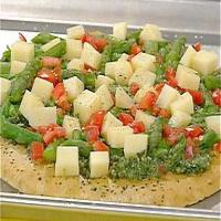 Asparagus and Plum Tomato Pizza image