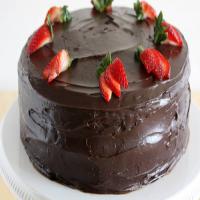 Dark Chocolate-Covered Strawberry Cake_image