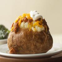 Chili-Topped Baked Potatoes image