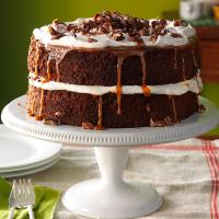 Caramel-Pecan Mocha Layer Cake image