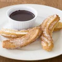 Cinnamon Churros with a Chocolate Dipping Sauce_image
