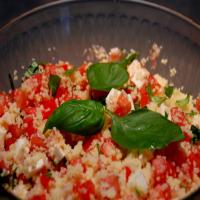 Fresh Mozzarella, Tomato, and Basil Couscous Salad_image